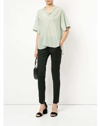 Мятная блуза с коротким рукавом от 08sircus