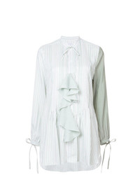 Мятная блузка с длинным рукавом с рюшами от JW Anderson