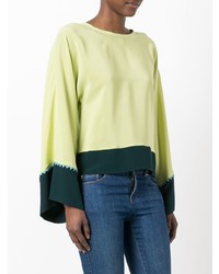 Мятная блузка с длинным рукавом от Etro