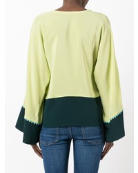 Мятная блузка с длинным рукавом от Etro