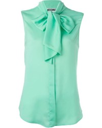 Мятная блузка от Moschino