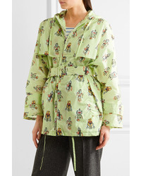 Женская мятная ветровка от Prada