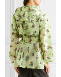 Женская мятная ветровка от Prada