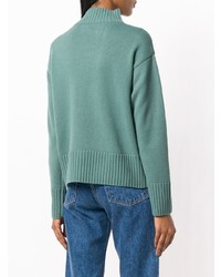 Женская мятная водолазка от Yves Salomon