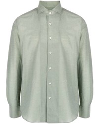 Мужская мятная классическая рубашка от Canali