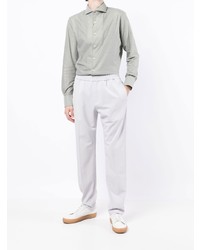 Мужская мятная классическая рубашка от Canali