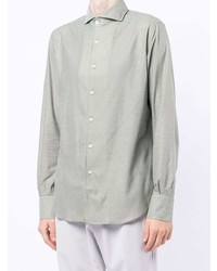 Мужская мятная классическая рубашка от Canali
