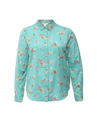 Женская мятная классическая рубашка