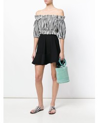 Мятная кожаная сумка-мешок от Simon Miller