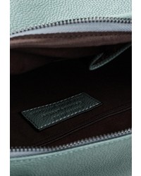 Мятная кожаная сумка через плечо от Anna Wolf