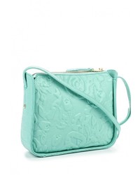Мятная кожаная сумка через плечо от Eleganzza