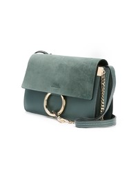 Мятная кожаная сумка через плечо от Chloé