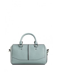 Мятная кожаная сумка через плечо от Mango