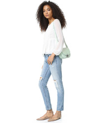 Женская мятная кожаная сумка от Loeffler Randall