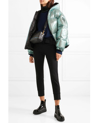 Женская мятная куртка-пуховик от Prada