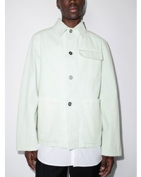 Мужская мятная куртка-рубашка от Jil Sander
