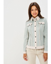 Женская мятная куртка-рубашка от Tantino