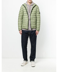 Мужская мятная куртка от Stone Island