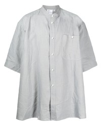 Мужская мятная льняная рубашка с коротким рукавом от Hed Mayner