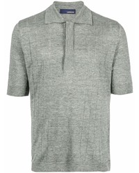 Мужская мятная льняная футболка-поло от Lardini
