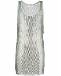 Мятная майка с украшением