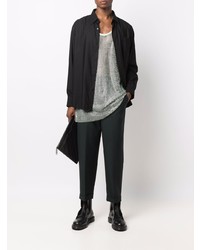 Мужская мятная майка с украшением от Ami Paris