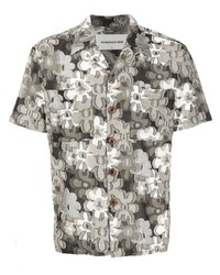 Мужская мятная рубашка с длинным рукавом с цветочным принтом от Andersson Bell