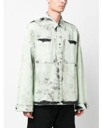 Мужская мятная рубашка с длинным рукавом от Oamc