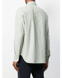Мужская мятная рубашка с длинным рукавом от Doppiaa