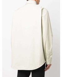 Мужская мятная рубашка с длинным рукавом от Jil Sander