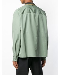 Мужская мятная рубашка с длинным рукавом от Oamc