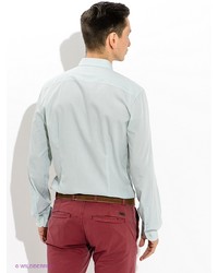 Мужская мятная рубашка с длинным рукавом от s.Oliver