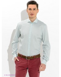 Мужская мятная рубашка с длинным рукавом от s.Oliver