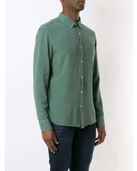Мужская мятная рубашка с длинным рукавом от OSKLEN
