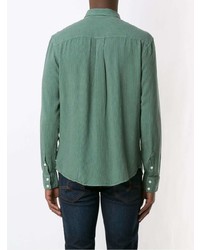 Мужская мятная рубашка с длинным рукавом от OSKLEN