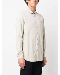 Мужская мятная рубашка с длинным рукавом от Moschino