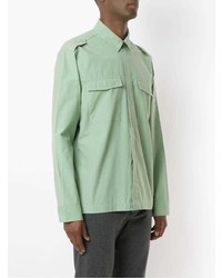 Мужская мятная рубашка с длинным рукавом от OSKLEN