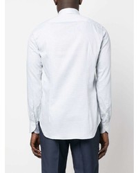 Мужская мятная рубашка с длинным рукавом от Canali