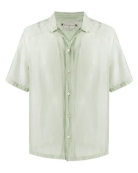 Мужская мятная рубашка с коротким рукавом от AllSaints