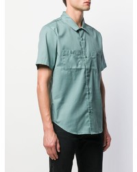 Мужская мятная рубашка с коротким рукавом от Supreme