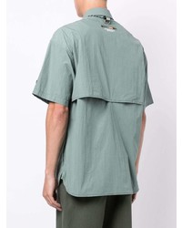 Мужская мятная рубашка с коротким рукавом от Izzue