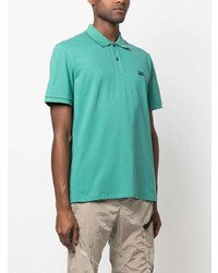 Мужская мятная футболка-поло от C.P. Company