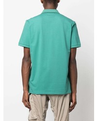 Мужская мятная футболка-поло от C.P. Company