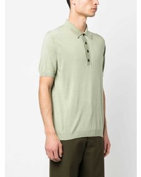 Мужская мятная футболка-поло от Low Brand