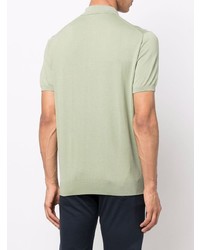 Мужская мятная футболка-поло от Corneliani