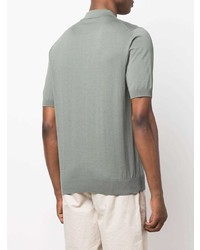 Мужская мятная футболка-поло от Boglioli