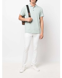 Мужская мятная футболка-поло от Theory