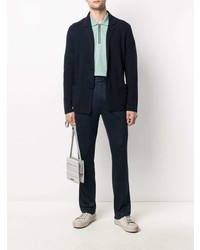 Мужская мятная футболка-поло от Salvatore Ferragamo