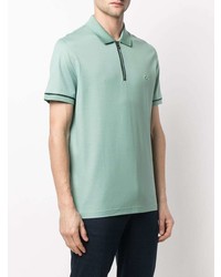 Мужская мятная футболка-поло от Salvatore Ferragamo