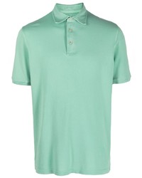 Мужская мятная футболка-поло от Fedeli